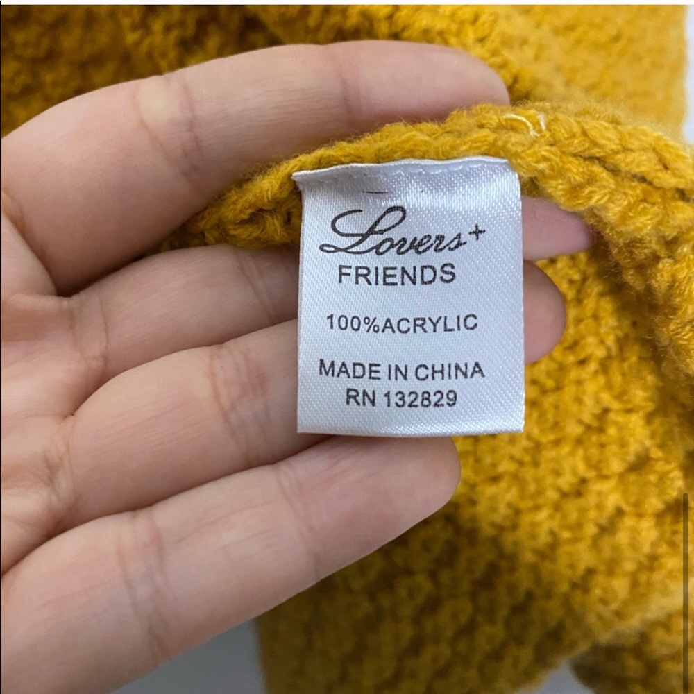 Lovers + Friends Knitted Circle Skirt Marigold Lg. - Picture 5 of 5